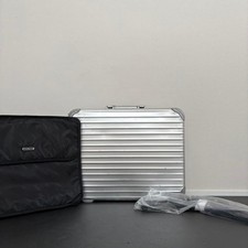 RIMOWA Topaze Aluminium Attache Case Sac à bandoulière Silver Business...