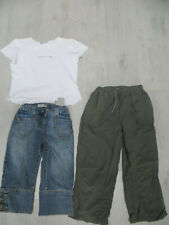 lot 10 ans : t-shirt IKKS pantacourt Décathlon et pantacourt Shinny en jean