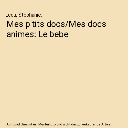 Mes tits docs - p'tits, docs/mes