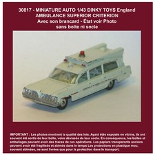 1576 MINIATURE AMBULANCE SUPERIOR CRITERION DINKY TOYS 2999