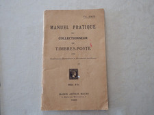 MANUEL PRATIQUE DU COLLECTIONNEUR DE TIMBRES-POSTE  TH.EMIN Ed. MAURY Circa 1936