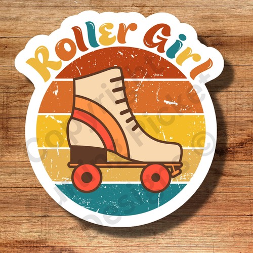 Vintage style roller girl - style,