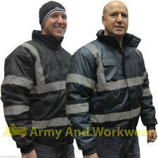 Veste Bomber Padded Imperméable Réfléchissante Hi Viz Pour Hommes SIA Guard