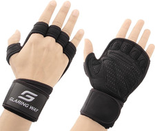 Neoprene Weight Lifting Gloves with Wrist Wraps - Full Palm Protection