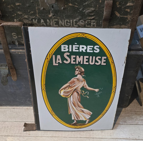 Ancienne plaque emaillee - plaque,