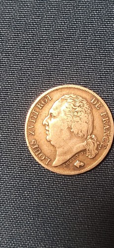 Franc 1819 louis xviii - w,