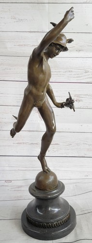 Nude winged flying - nude, mercury