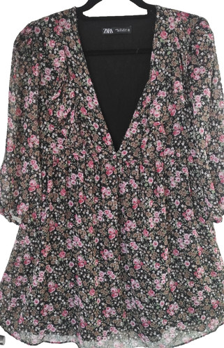 Mini robe tunique - , zara