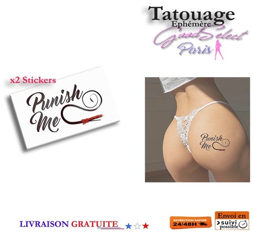 Tatouage temporaire punish - temporaire, -punish