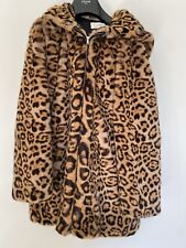 MANTEAU ZAPA FAUSSE FOURRURE LÉOPARD T.38
