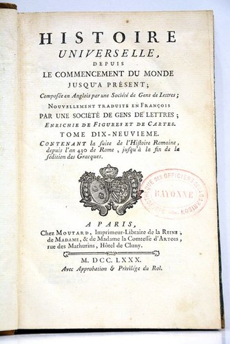 Histoire universelle t19 - t19, paris