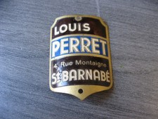 Ancienne plaque cadre vélo