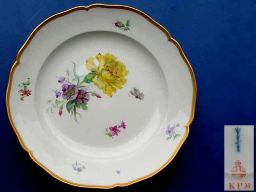 Kpm porcelaine mur assiette - porcelaine,