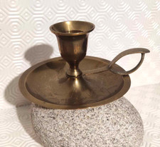 bougeoir ancien en laiton