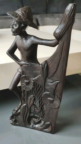 Sculpture pêcheur - sculpture,