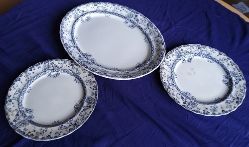 Plat assiettes faïence - 2,