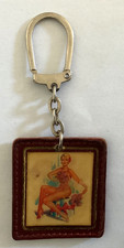 porte clefs vintage visiomatic  pin up sexy - nue -station Azur- garage Keychain