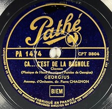 Georgius : Ca...c'est de la bagnole / Elle aime bien 78 tours rpm PATHE PA 1474