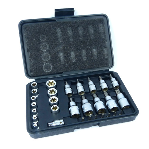 Jeu douilles star torx - torx, set