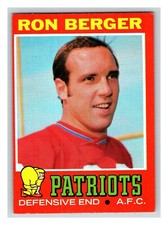 1971 Topps Ron Berger Boston
