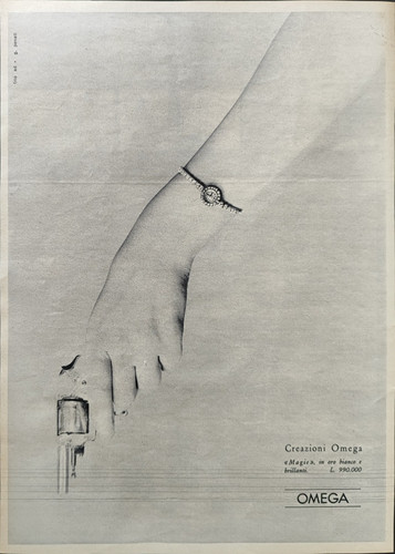 Omega publicité 1970 - publicité, horloge