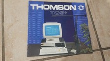 THOMSON ORDINATEUR  catalogue T09+ publicité année 1986 6 pages recto verso 