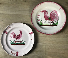 Lot 2 Assiettes Faïence de