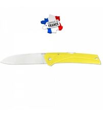 COUTEAU KIANA LAME LISSE FLORINOX Jaune Fabrication française