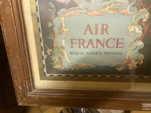 Affiche ancienne air - ancienne, france
