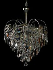 Lustre En Cristal Chromé