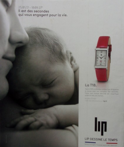 Publicité montre lip la - publicité, t