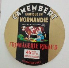Vieille Étiquette de Camembert, RIGAUD