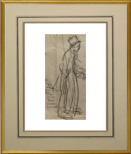 GEORGES GOURSAT dit SEM (1863-1934) DESSIN ORIGINAL SCENE ANIMEE 1920 (1085)