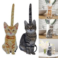 Toilette Porte-Serviette en Papier Chat Forme Salle de Bains Wc Rack de Stockage