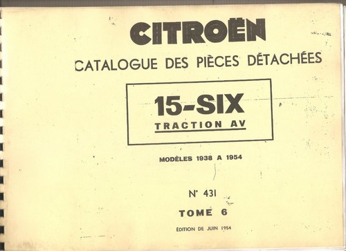 Catalogue piéces détachés