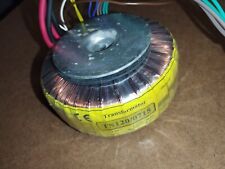 Transformateur Torique Prim. 230 v Sec. 155-104-51-120v-2x6volts Voir desc  J1H1
