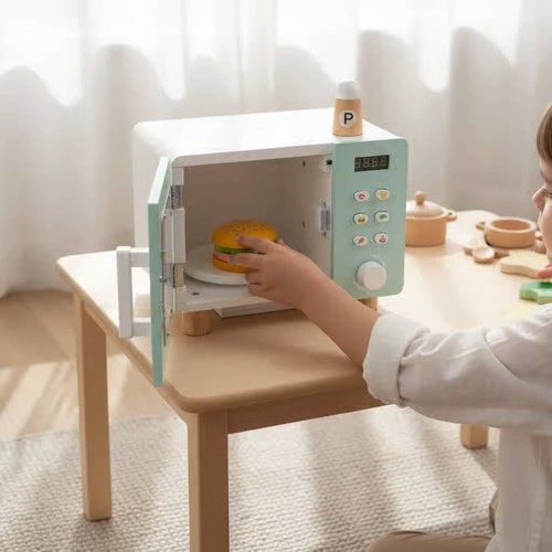 Micro ondes jouet - micro-ondes, bois