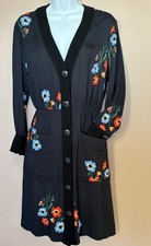 robe fleurie  en crèpe de chine Sonia Rykiel, taille M 38fr, TBE