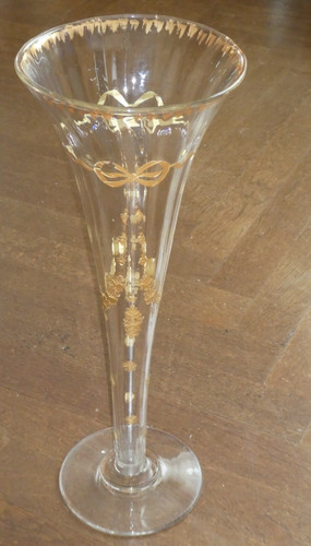 Grand vase cornet cristal - cornet, en