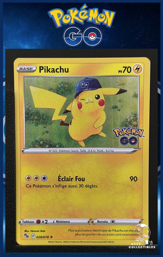 Carte pokémon pikachu - carte,