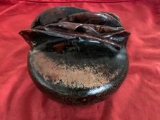 RARE / UNIQUE - OBJET D'ART - CERAMIQUE VINTAGE - FORME SEXE FEMININ SIGNE - TBE