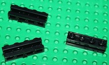 3 x Lego Black Brick 1x4 with