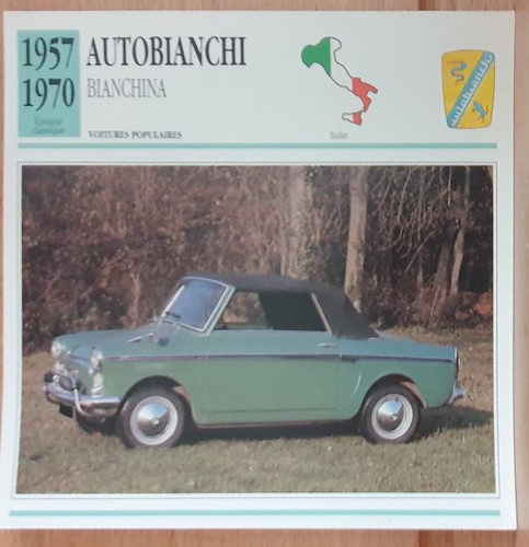 Autobianchi bianchina carte - autobianchi,