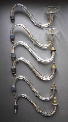 Bras lumières en verre - 6, de