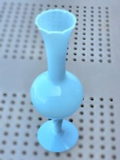 Vase Bleu Clair en Verre