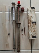 5 Aérometre, Alcoometre, pèse alcool vin cidre bière. Vintage 