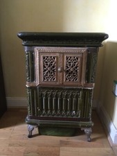 Beau poêle ancien fonte - poêle,