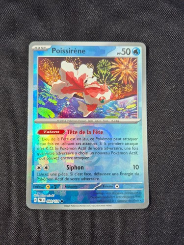 Carte pokémon poissirène - carte,