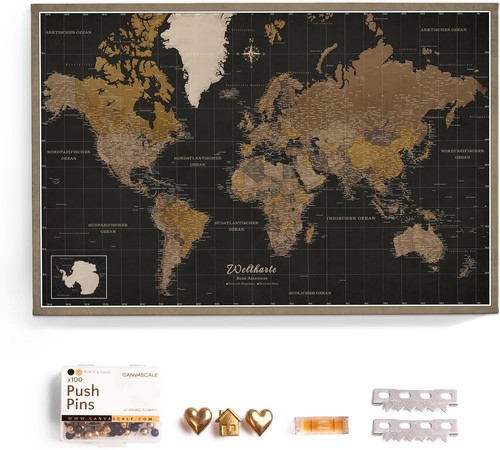 Carte monde tableau en - carte,