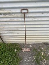 OLD TOOL outil ancien maçon boucharde en bronze ou cuivre motif mosaïque seuil